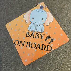 Baby on Board car window ornament